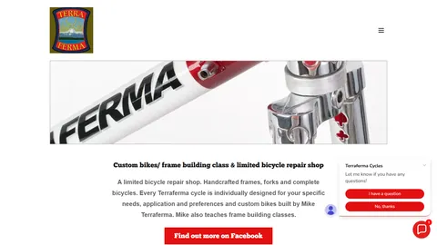 Preview of the Terraferma Cycles website
