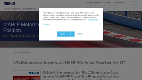 Preview of the MAHLE website