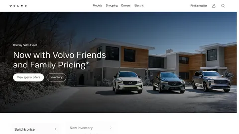 Preview of the Volvo Car USA website