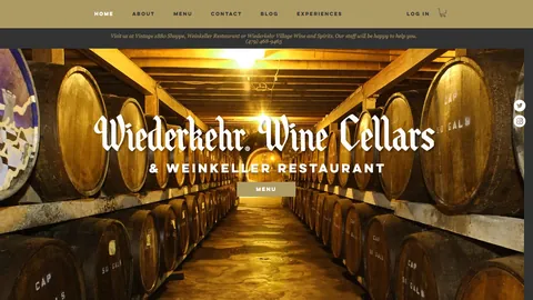 Preview of the Wiederkehr Wine Cellars website