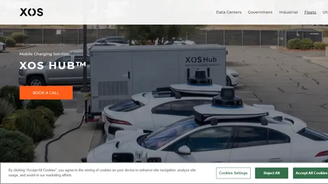 Preview of the Xos website