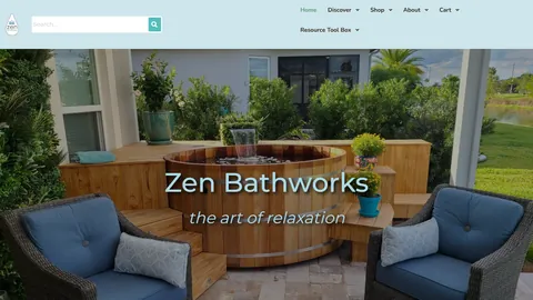 Preview of the Zen Bathworks website
