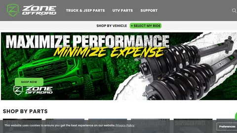 Preview of the Zone Offroad website