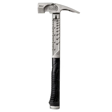 Boss Hammer Co, Titanium with hickory handle.