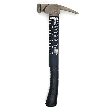 Boss Hammer Co, Steel with poly-fiberglass handle.