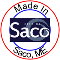 Made in Saco, Maine.